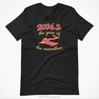 2026.2 Year of the marathon t-shirt-black-heather-by ArtOfYourSuccess.com